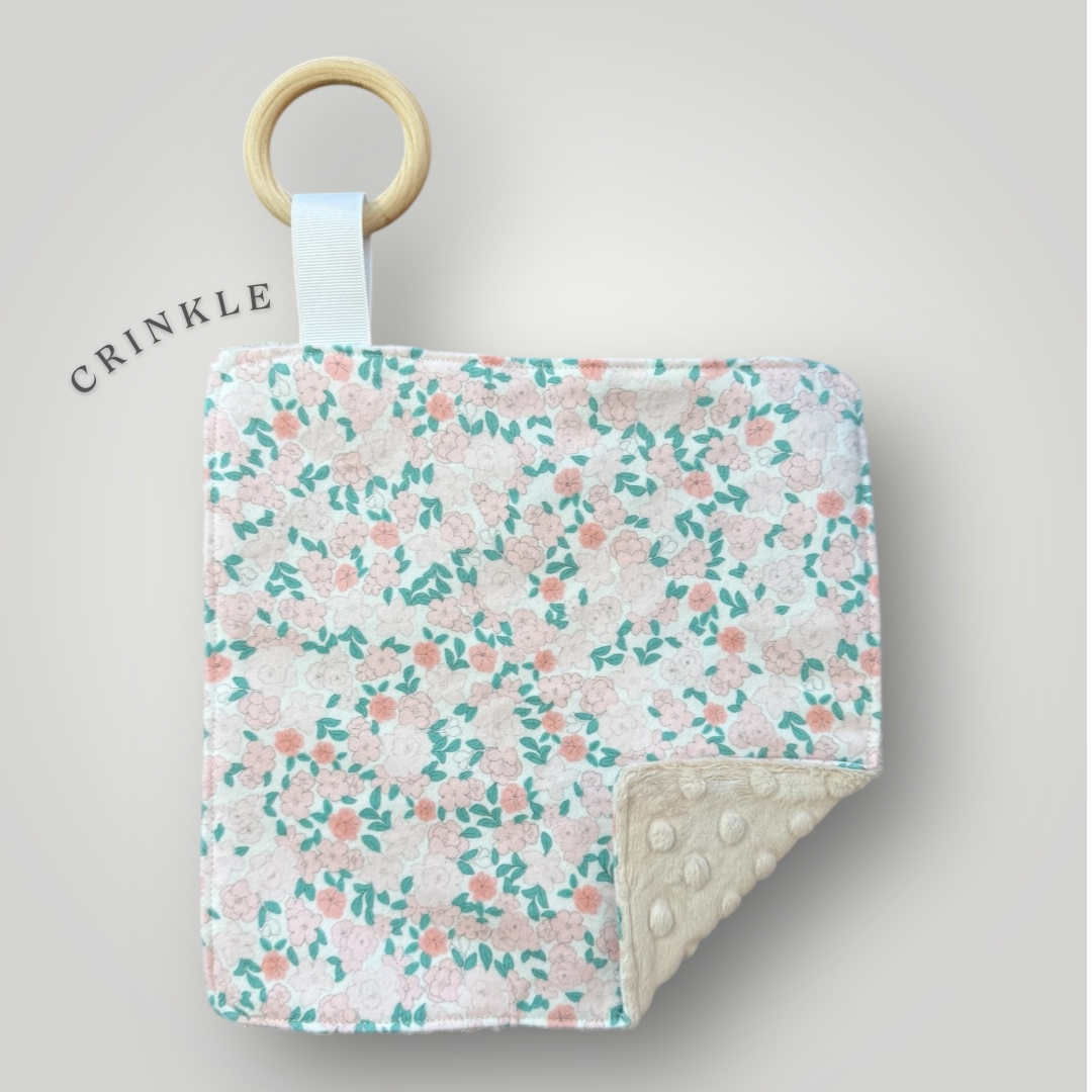 Crinkle Sensory Toy - Pastel Floral