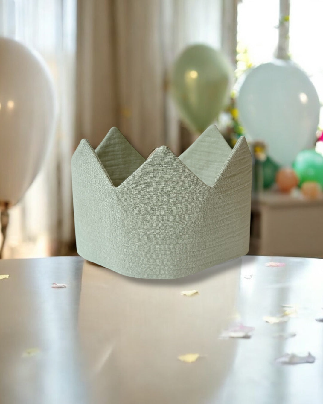 Muslin Crown - Sage Green