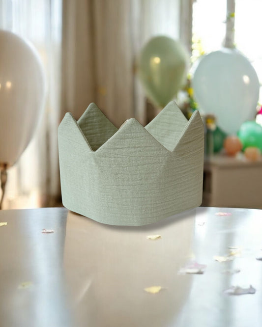 Muslin Crown - Sage Green