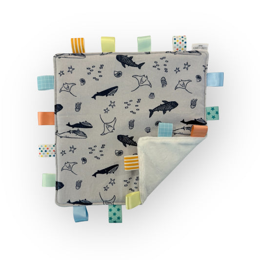 Plush Sensory Blanket - Under the Sea