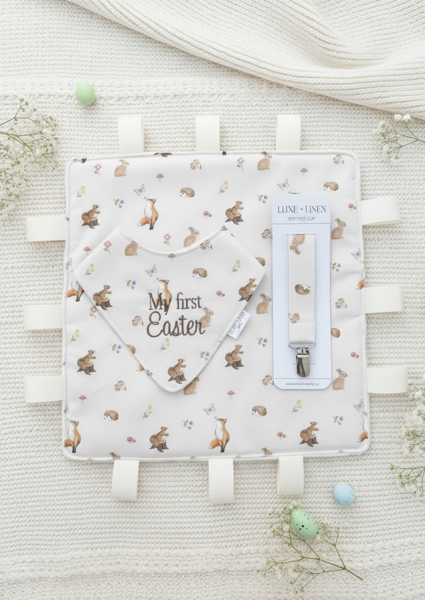 My First Easter Embroidered Bib & Gift Set